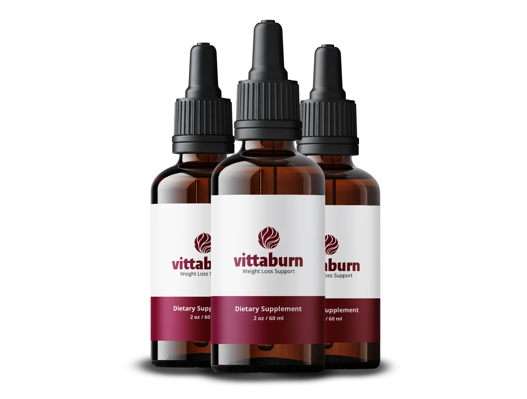 VittaBurn Liquid Fat Burner Drops Bottles